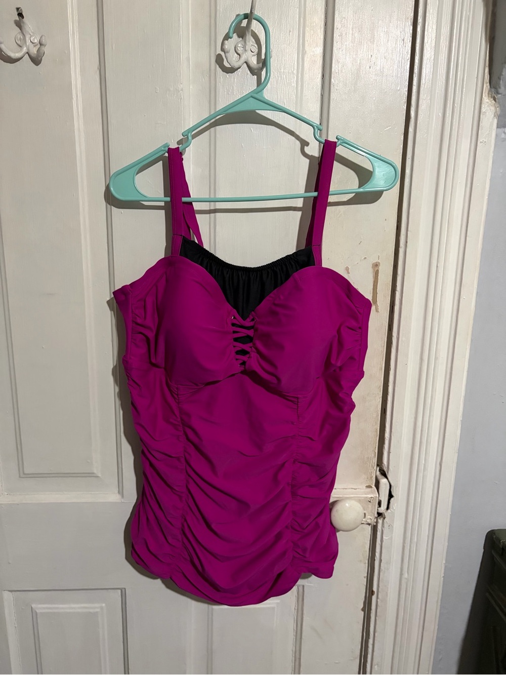 Torrid 2 Hot Pink Tankini Swim Top